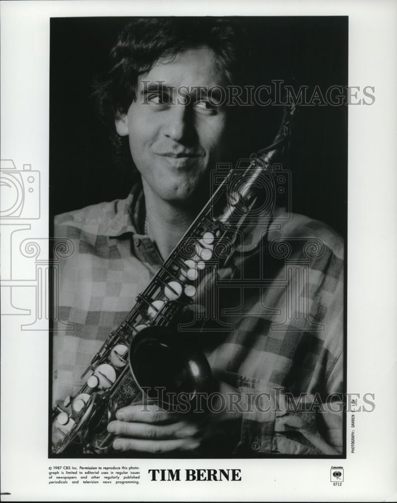 1987 Press Photo Tim Berne,musician - cvp48659 - Historic Images