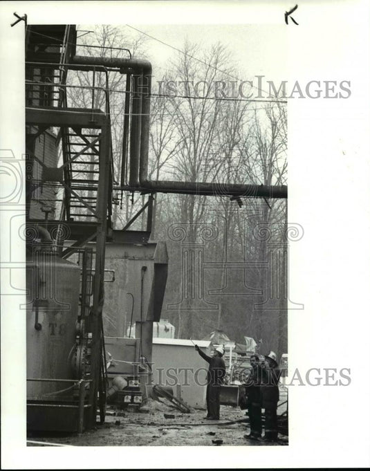 1986 Press Photo Diamond Shamrock Corp, plant in Ashtabula Township - Historic Images