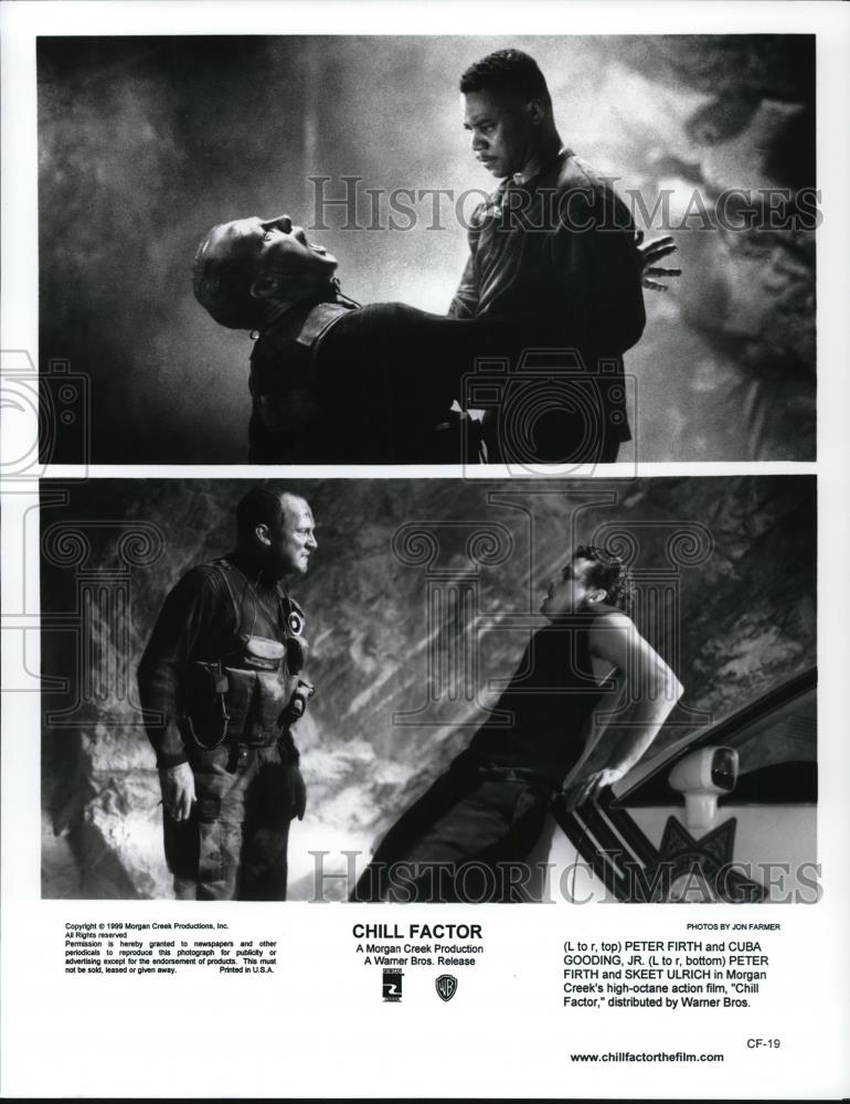 1999 Press Photo Peter Firth, Cuba Gooding Jr., Skeet Ulrich in Chill Factor - Historic Images