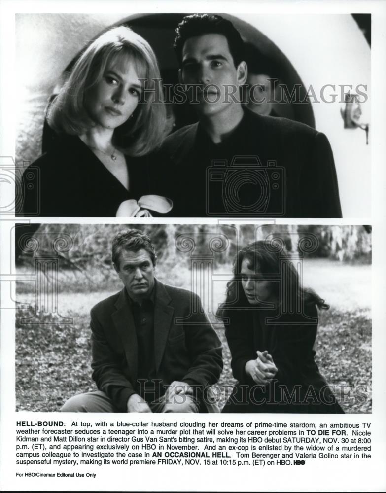 1997 Press Photo Matt Dillon Nicole Kidman Tom Berenger and Valeria Golino - Historic Images