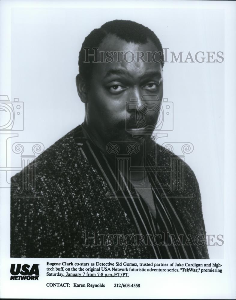 Undated Press Photo Eugene Clark stars as Detective Sid Gomez on TekWar - Historic Images