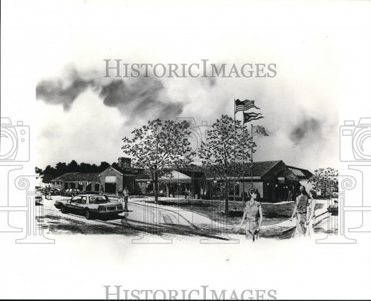 1985 Press Photo Ohio Turnpike, Towpark Service Plaza, New McDonald's - Historic Images