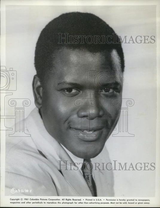 1961 Press Photo Sidney Poitier stars in A Raisin in the Sun - cvp48741 - Historic Images