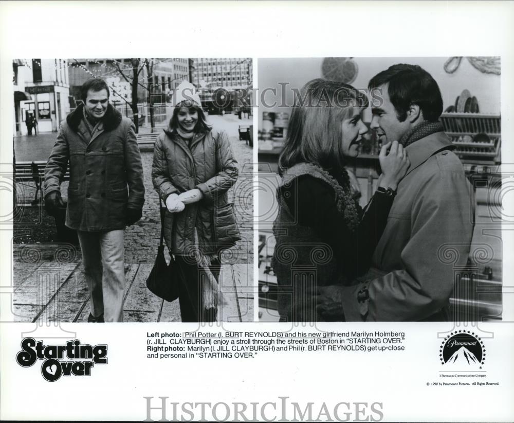 1998 Press Photo Burt Reynolds Jill Clayburgh &quot;Starting Over&quot; - Historic Images