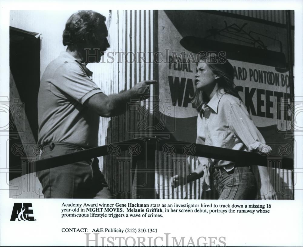 1992 Press Photo Night Moves Gene Hackman Melanie Griffith - cvp52547 - Historic Images