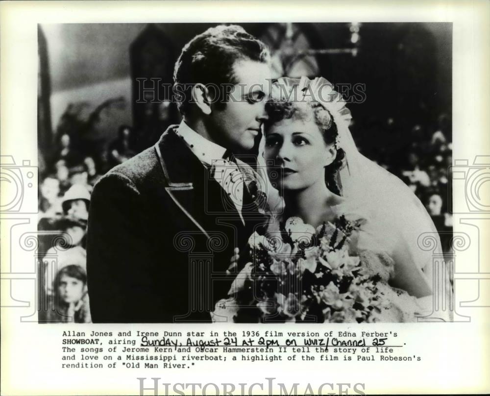 1936 Press Photo Irene Dunne and Allan Jones in Showboat - cvp56210 - Historic Images