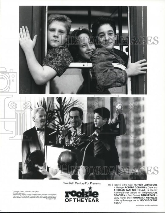 1994 Press Photo Rookie of the Year Patrick LaBrecque amd Robert Gorman - Historic Images