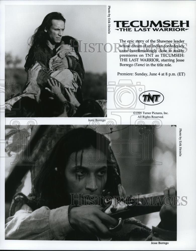 1995 Press Photo Jesse Borrego on Tecumseh: The Last Warrior - Historic Images