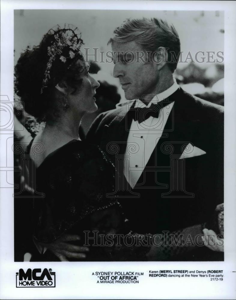 1986 Press Photo Meryl Streep and Robert Redford star in Out of Africa - Historic Images