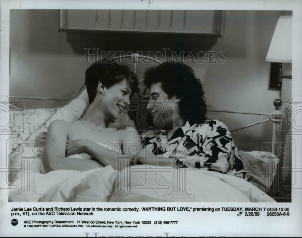 1989 Press Photo Anything But Love Jamie Lee Curtis Richard Lewis - cvp55881 - Historic Images