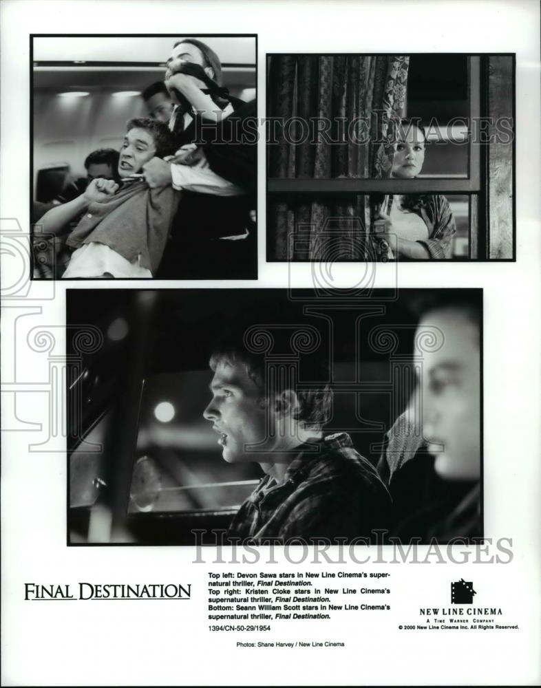 2000 Press Photo Devon Sawa Kristen Cloke Final Destination - cvp69999 - Historic Images