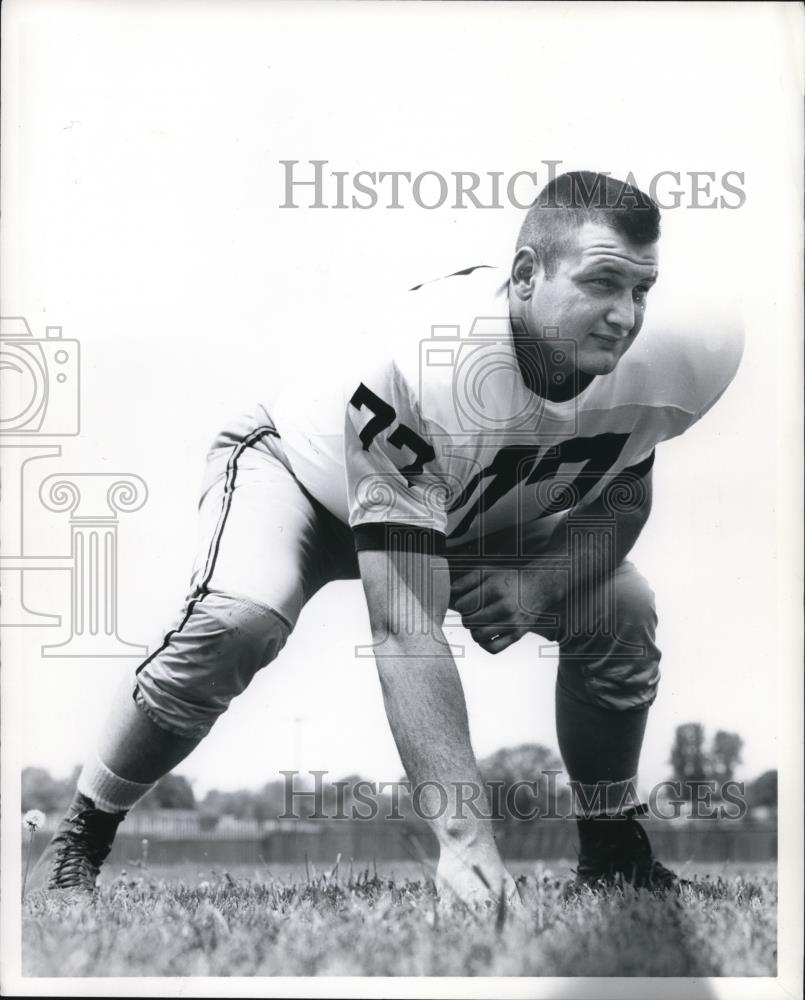 1963 Press Photo Purdue Tackle Ron Skufka - Historic Images