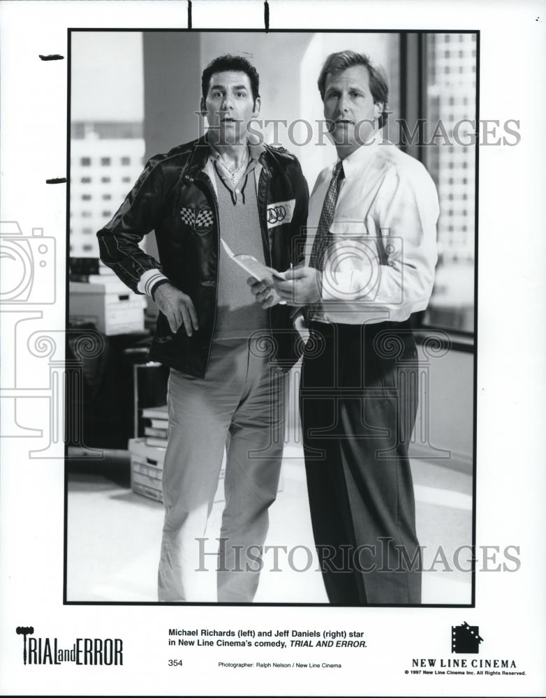 1991 Press Photo Michael Richards Jeff Daniels Trial And Error - cvp48557 - Historic Images