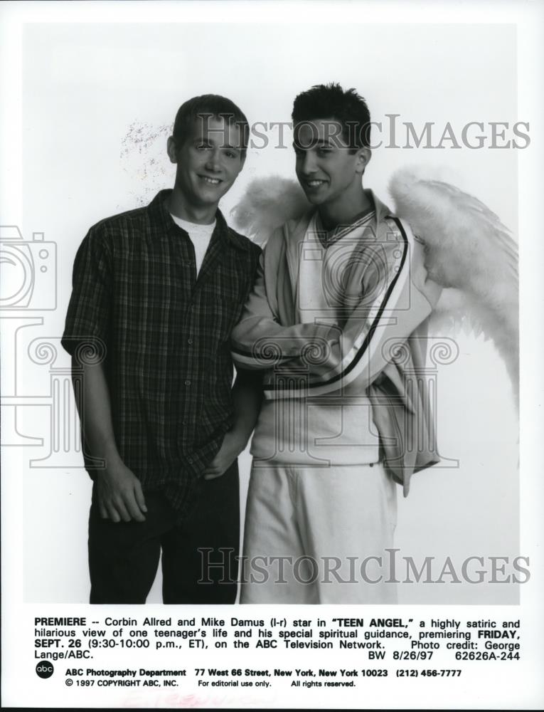 1997 Press Photo Corbin Alfred and Mike Damus in Teen Angel - cvp51889 - Historic Images