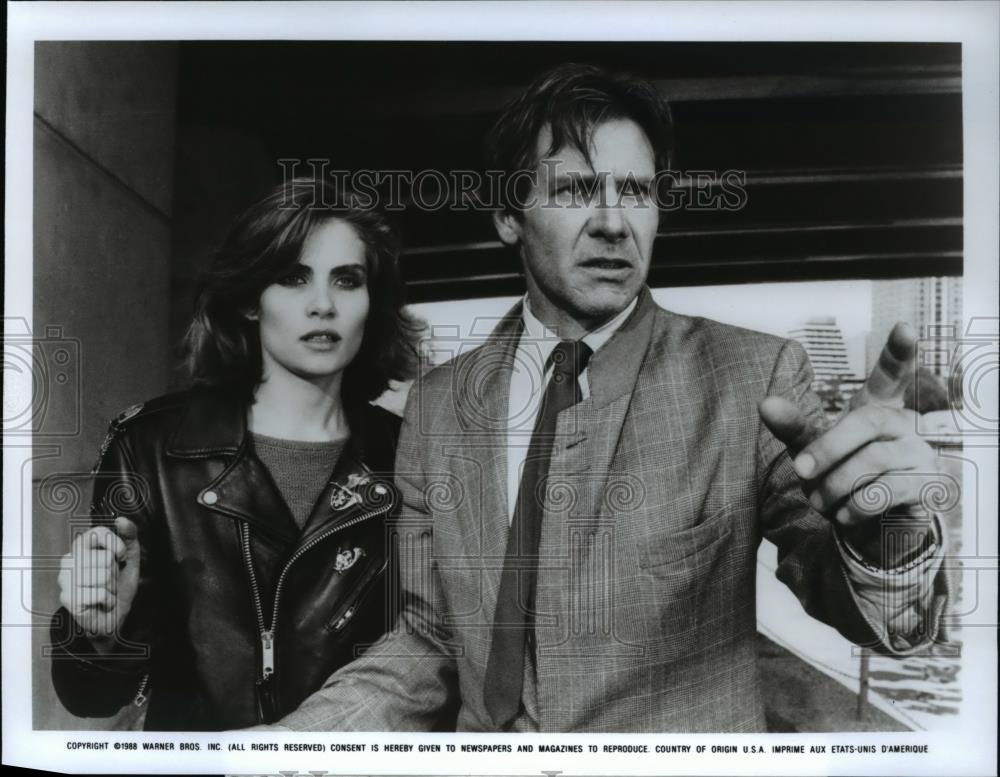 1991 Press Photo Harrison Ford Emmanuelle Seigner Frantic - cvp45758 - Historic Images