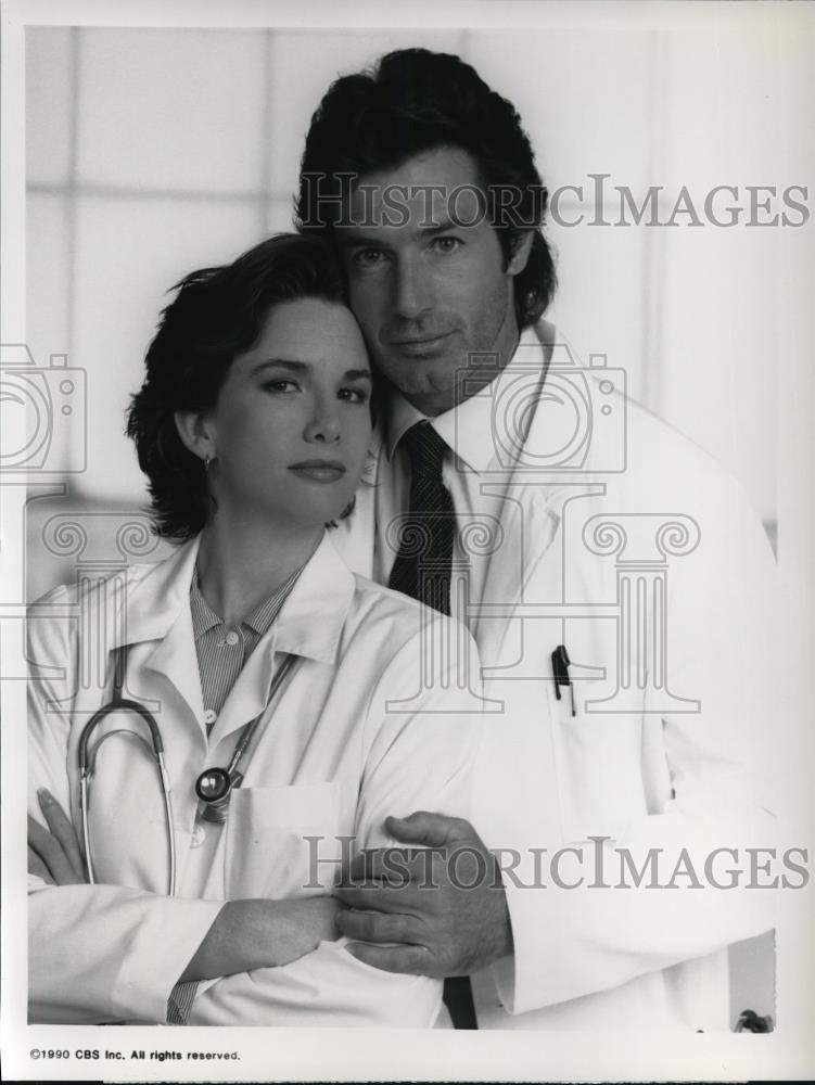 1990 Press Photo Melissa Gilbert Jack Scalia In Donor - cvp43993 - Historic Images