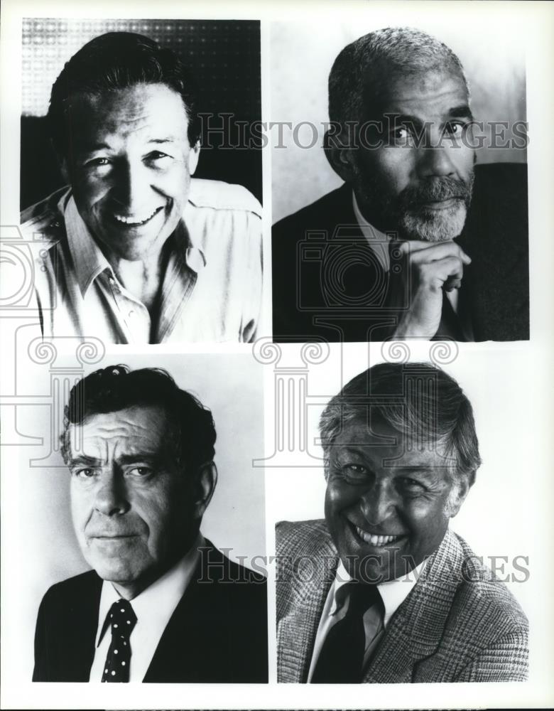 1991 Press Photo Mike Wallace Morley Safer Ed Bradley Don Hewitt 60 Minutes - Historic Images