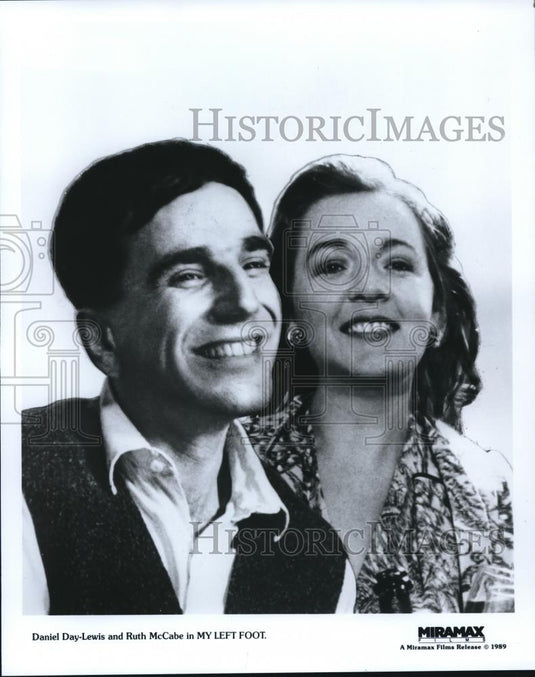 1994 Press Photo Daniel Day Lewis and Ruth McCabe star in My Left Foot - Historic Images