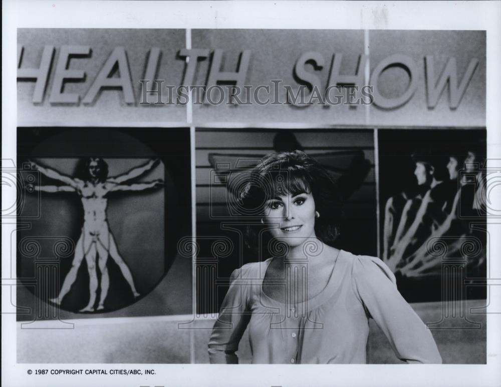 1987 Press Photo Kathleen Sullivan in The Health Show - cvp49002 - Historic Images