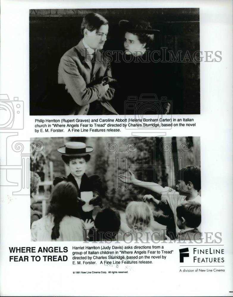 1993 Press Photo Rupert Graves Helena Bonham Carter and Judy Davis - cvp44951 - Historic Images