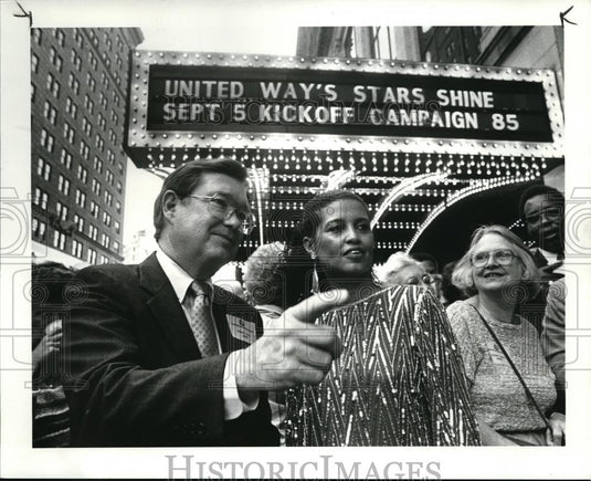 1985 Press Photo J. Richard Kelso and Cheryle A. Wills - Historic Images