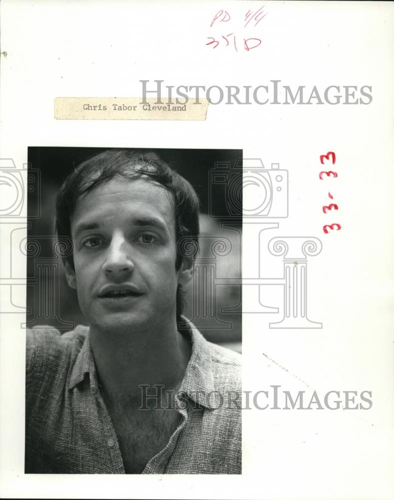1982 Press Photo Chris Tabor, Cleveland - Historic Images