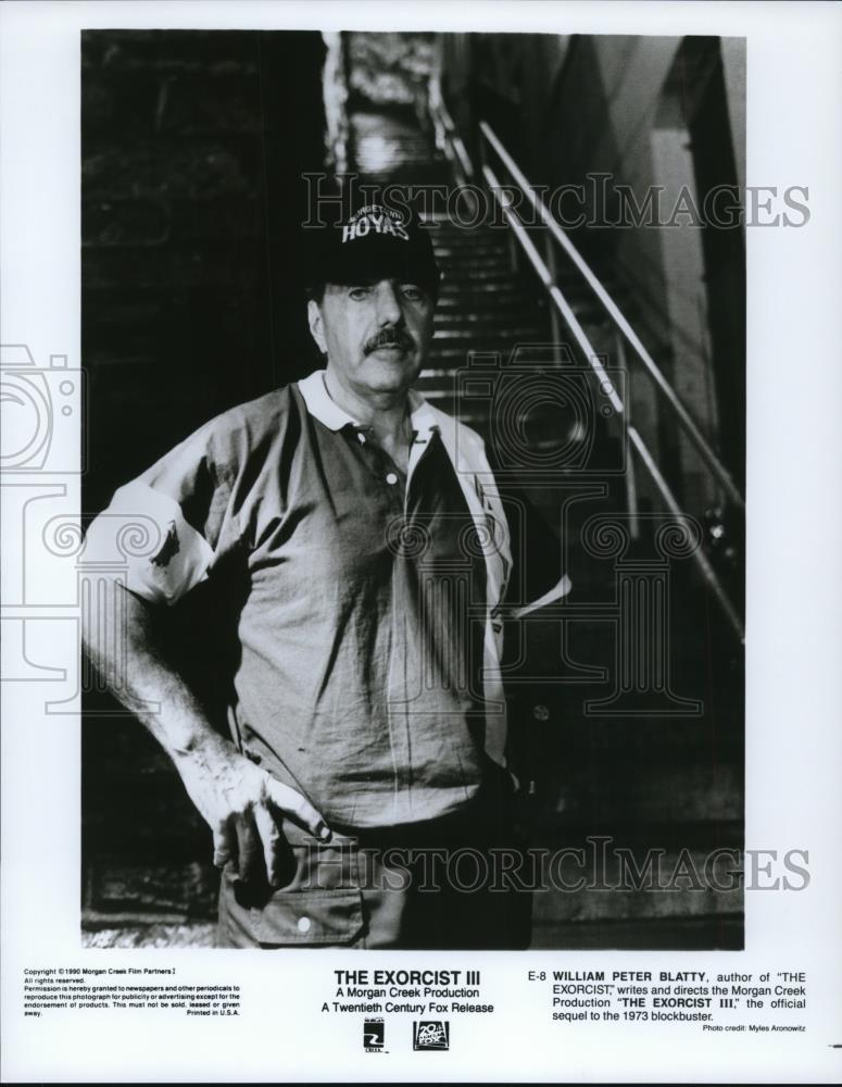 1991 Press Photo William Peter Blatty in &quot;The Exorcist III&quot; - cvp49743 - Historic Images