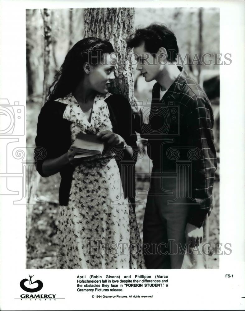 1994 Press Photo Foreign Student Robin Givens Marco Hofschnieder - cvp45594 - Historic Images