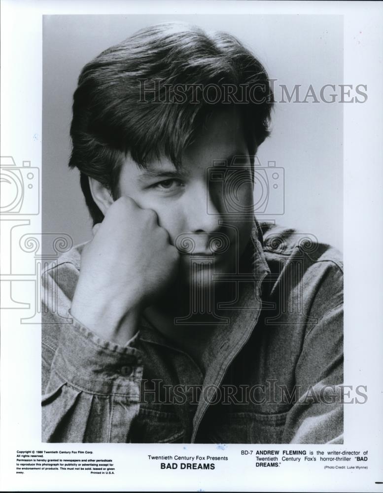 1988 Press Photo Andrew Fleming writer and director of Bad Dreams - cvp44176 - Historic Images