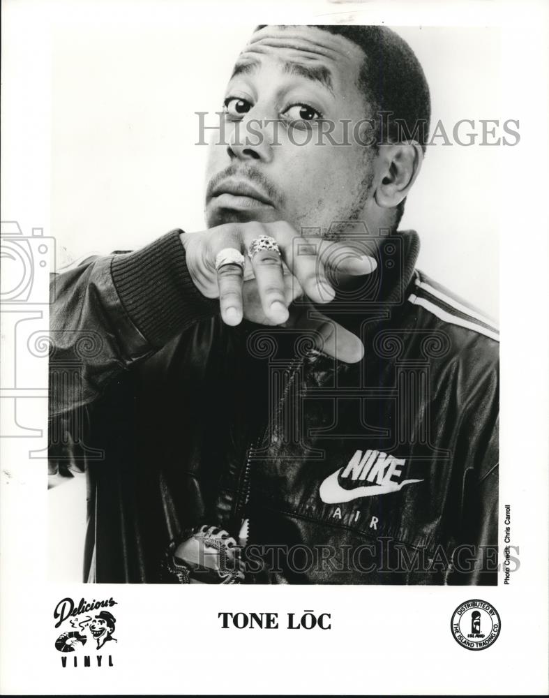 1989 Press Photo Tone Loc American Hip Hop Rapper Singer - cvp52785 - Historic Images