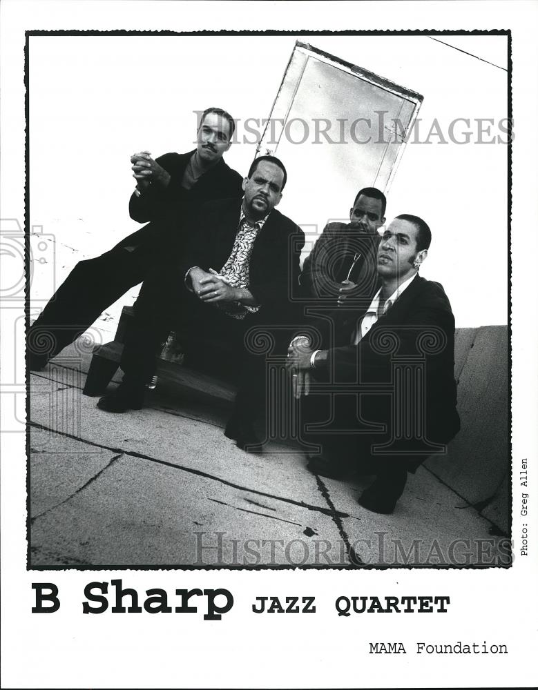 1997 Press Photo B Sharp Jazz Quartet Ensemble Musicians - cvp68377 - Historic Images