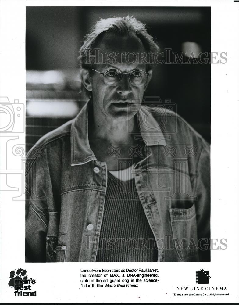 1994 Press Photo Lance Henriksen stars as Paul Jarret in Man's Best Friend - Historic Images