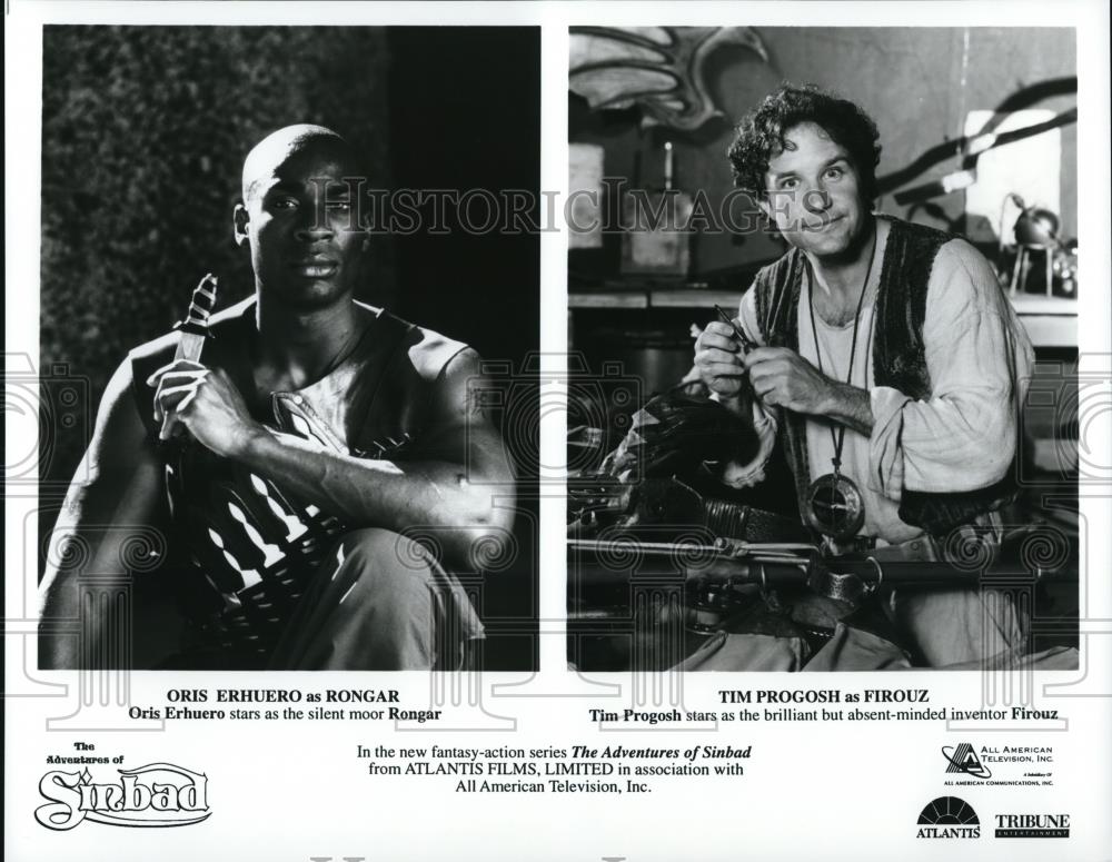 1996 Press Photo Oris Erhuero Tim Progosh on The Adventures of