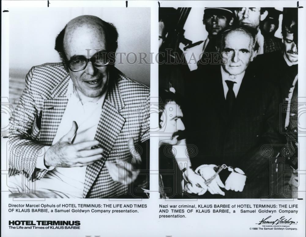 1988 Press Photo Director Marcel Ophuls The Life and Times of Klaus Barbie - Historic Images