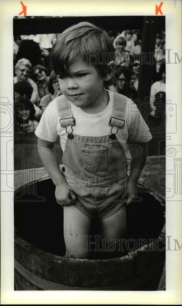 1979 Press Photo Geneva Grape Festival, Dave Nelson, 4,of Geneva - Historic Images