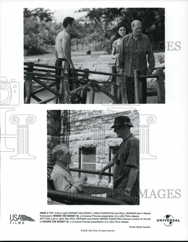 2000 Press Photo Dermot Mulroney Linda Fiorentino Paul Newman Marek Kanievska - Historic Images