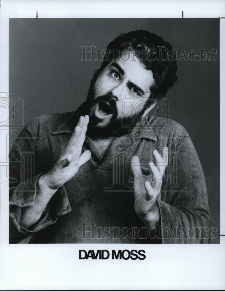 1989 Press Photo David Moss Comedian - Historic Images