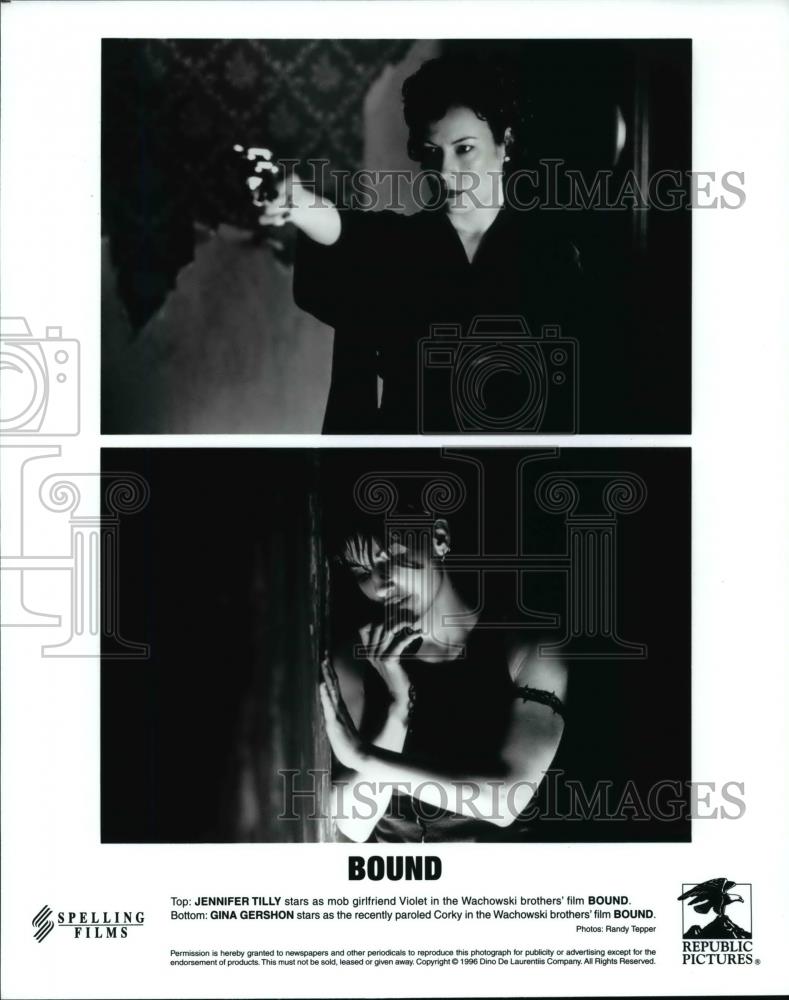 1997 Press Photo Jennifer Tilly & Gina Gershon in Bound - cvp75454 - Historic Images