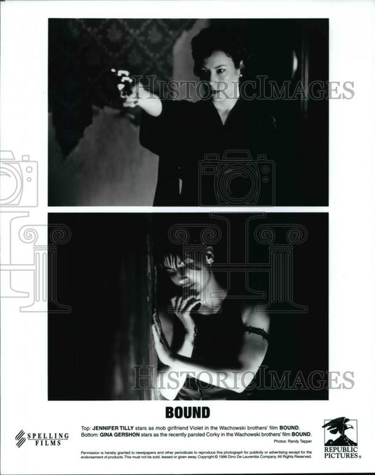 1997 Press Photo Jennifer Tilly & Gina Gershon in Bound - cvp75454 - Historic Images