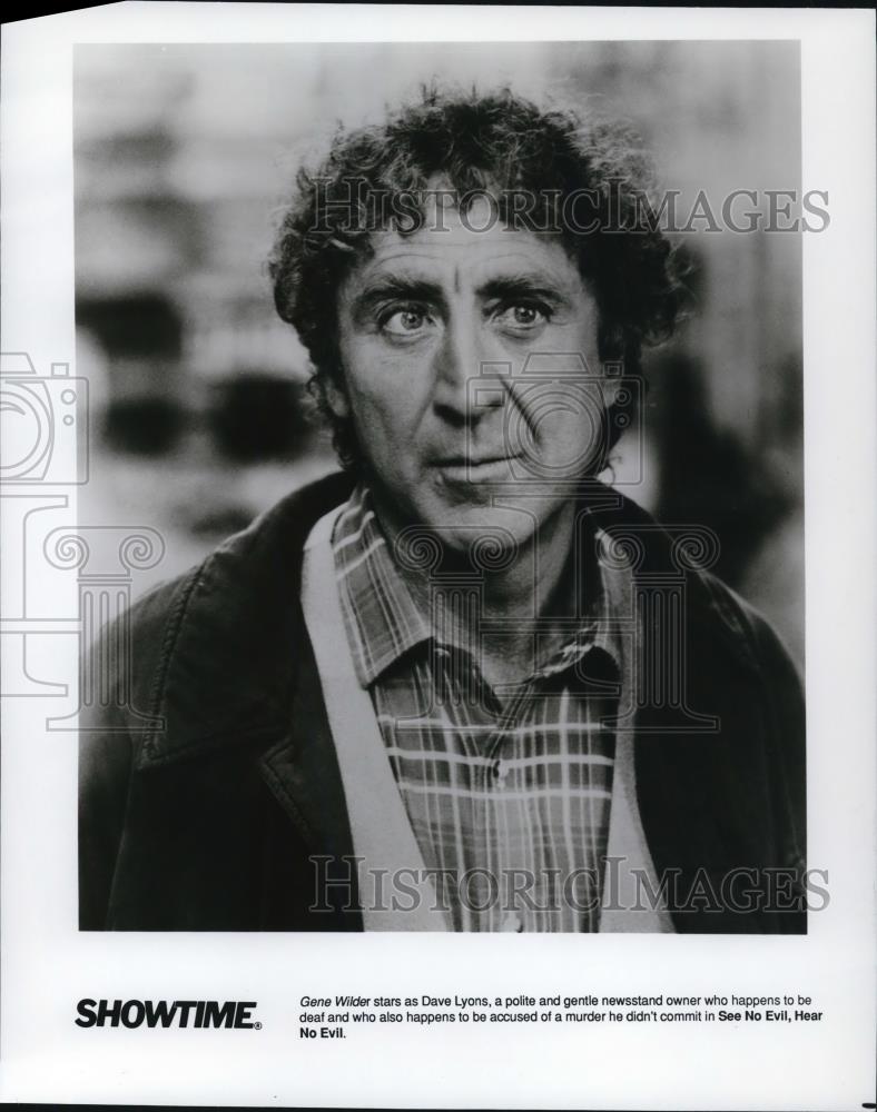 1990 Press Photo Gene WIlder See No Evil Hear No Evil - cvp58093 - Historic Images