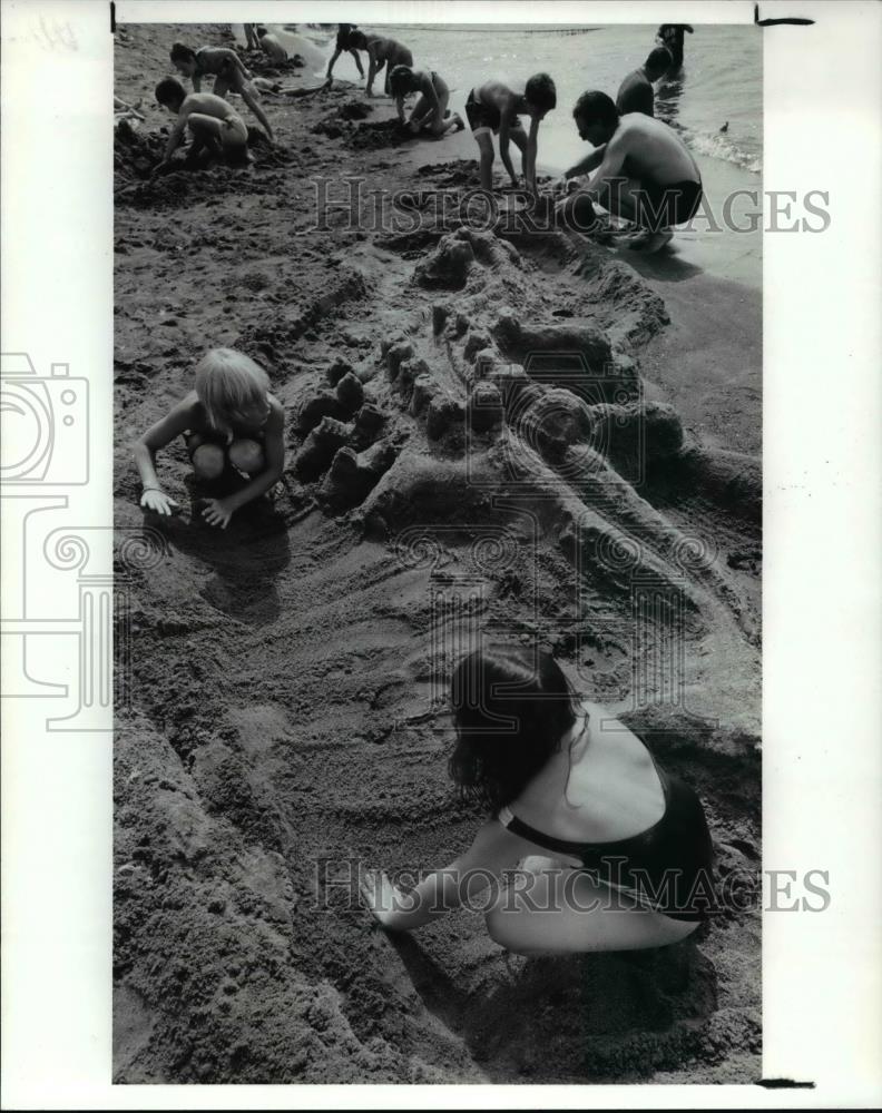 1990 Press Photo The 9th Annual Sunset Festival at Lorain Beach Park - Historic Images