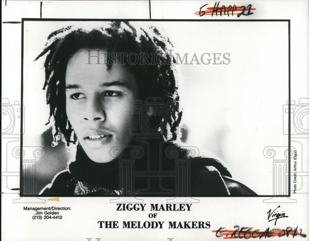 1988 Press Photo Ziggy Marley of The Melody Makers - cvp46174 - Historic Images