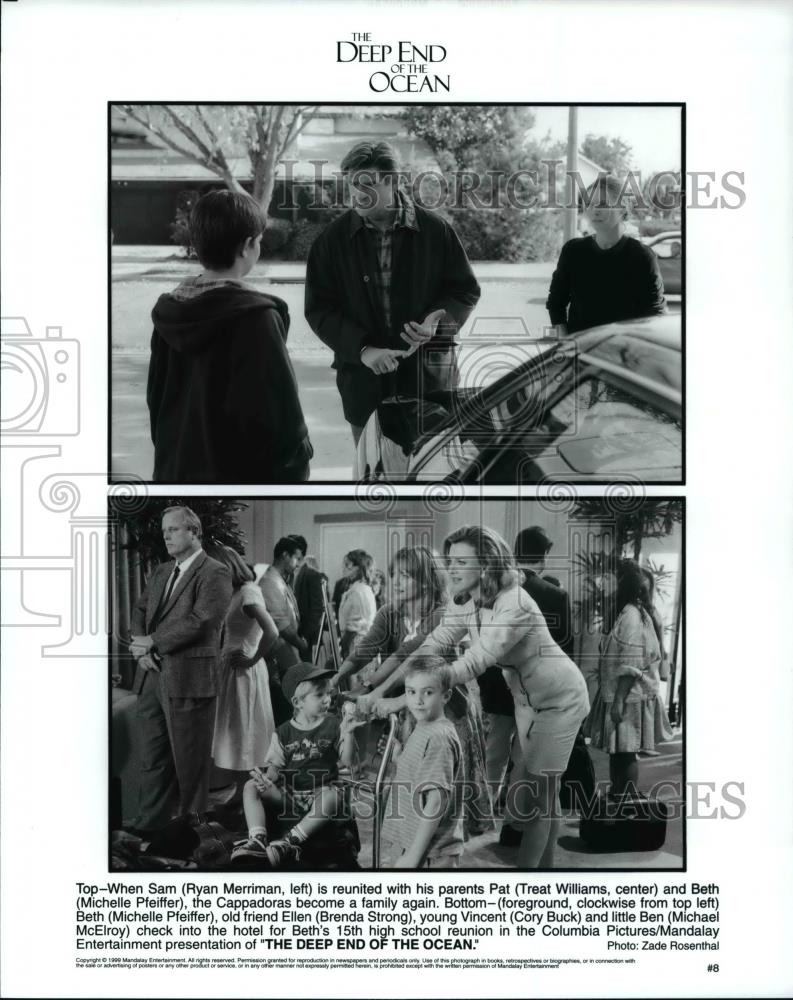 1999 Press Photo Ryan Merriman Michelle Pfieffer Cory Buck and Brenda Strong - Historic Images