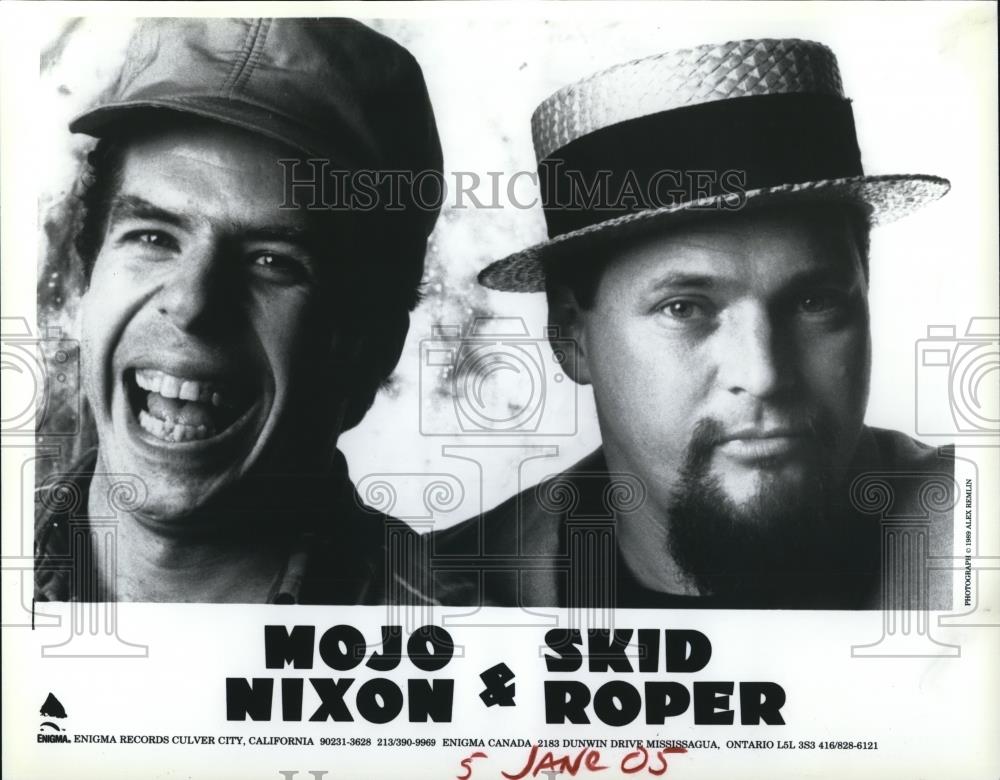 1989 Press Photo Mojo Mixon and Skid Roper - Historic Images