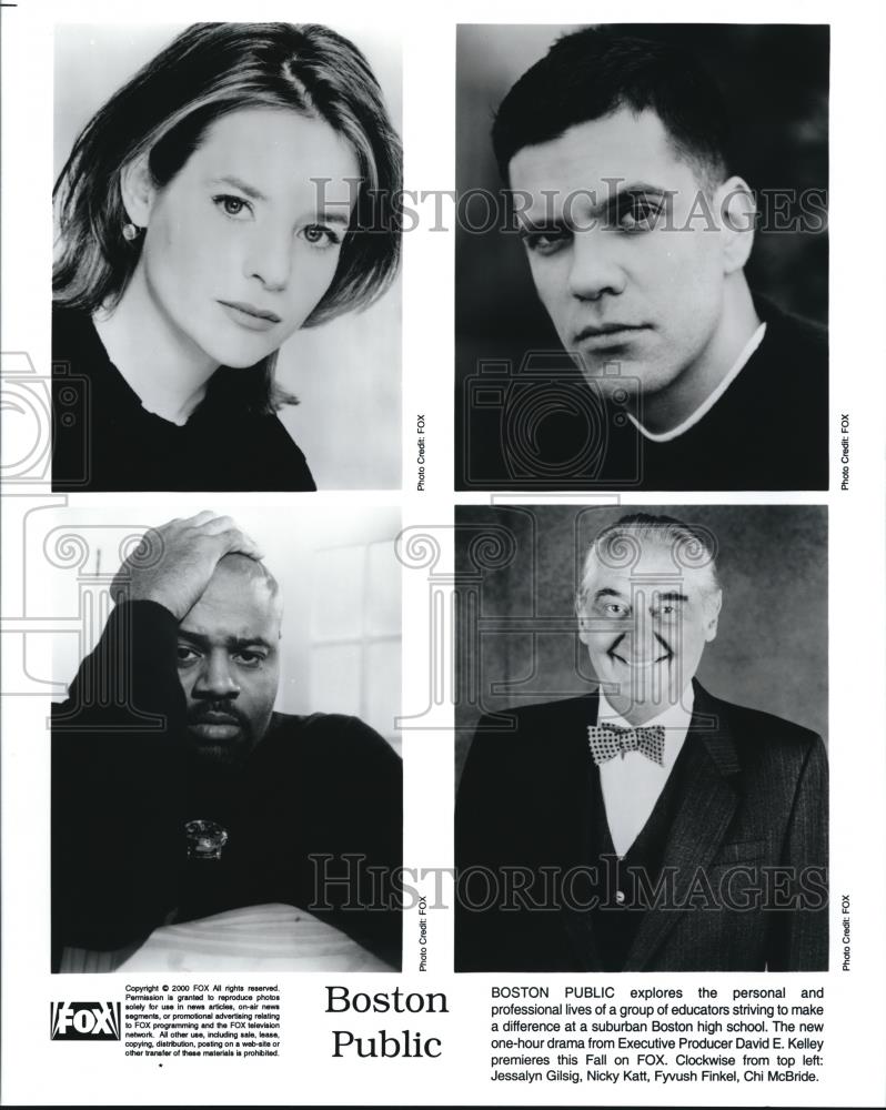 2000 Press Photo Jessalyn Gilsig Nicky Katt Fyvush Finkel and Chi McBride - Historic Images