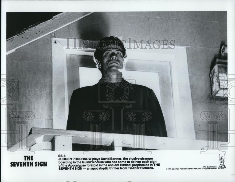 1988 Press Photo Jurgen Prochnow in The Seventh Sign - Historic Images
