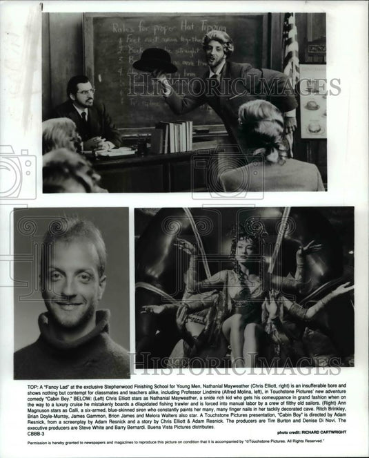 1994 Press Photo Chris Elliott & Cast of Cabin Boy - Historic Images