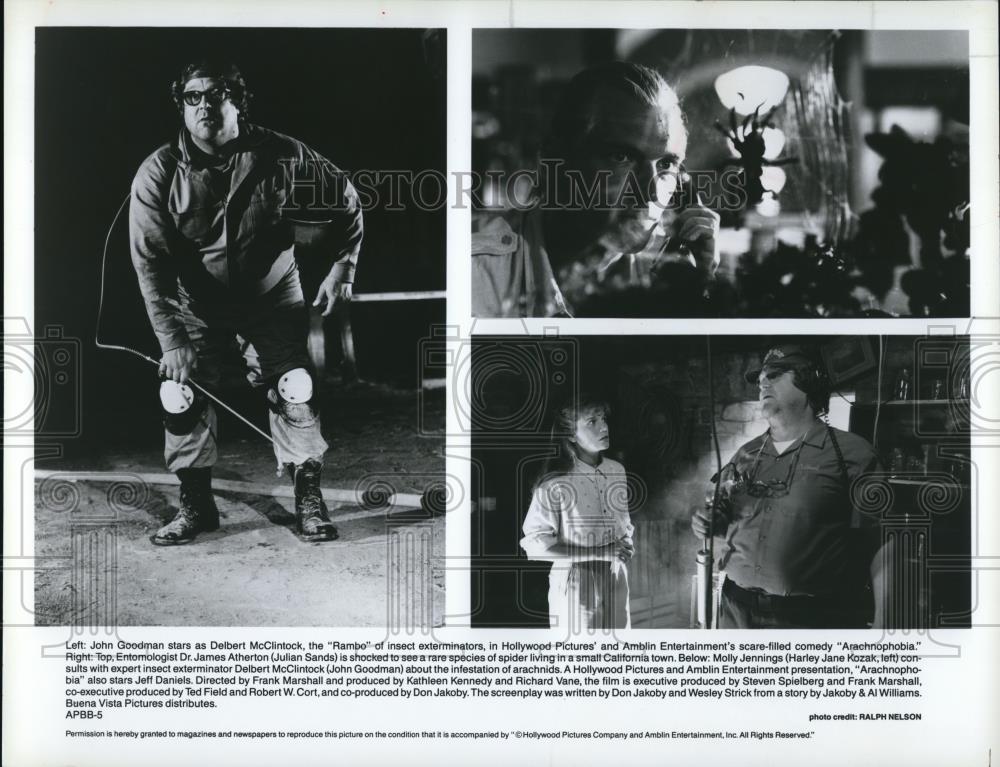 1990 Press Photo John Goodman Harley Jane Mozak &quot;Arachnophobia&quot; - Historic Images