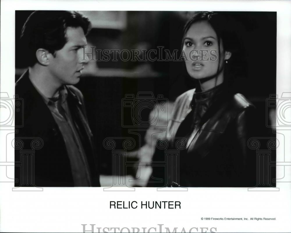 1999 Press Photo Scene from Relic Hunter - Historic Images