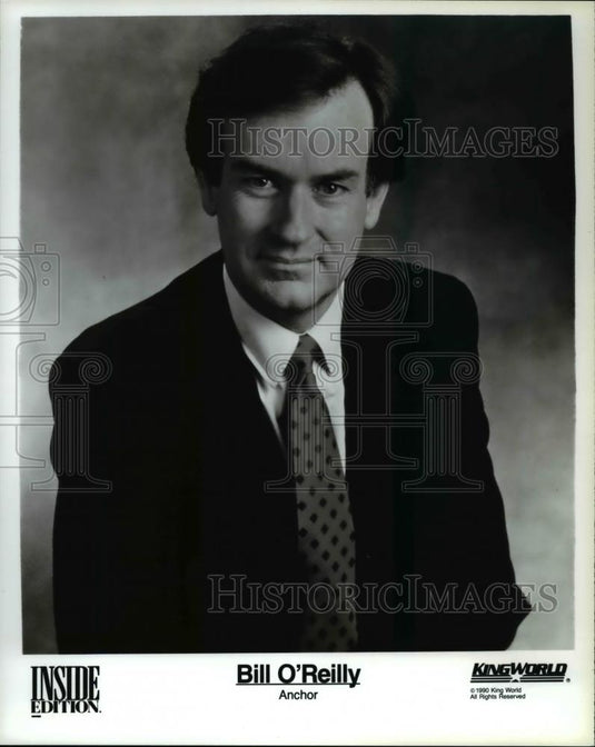 1990 Press Photo Bill O'Reilly Anchor Inside Edition - Historic Images